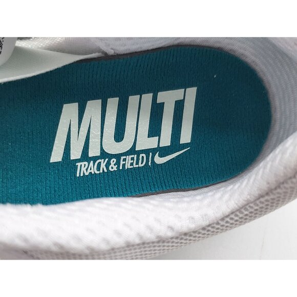 Nike‎ Zoom Rival Distance White Bright Spruce/Black FZ9653-102 Mens Size 8 - Picture 9 of 9